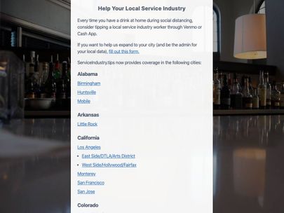Screenshot of https://serviceindustry.tips/