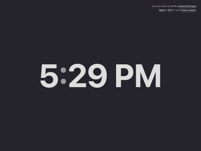 Screenshot of https://setyourwatchby.netlify.com/